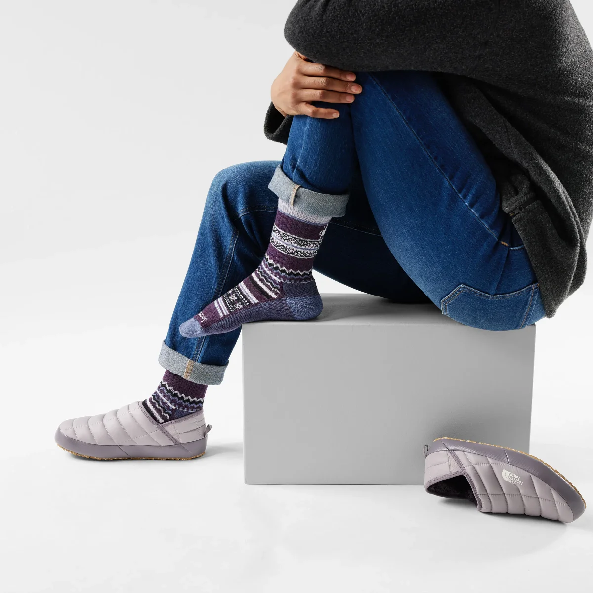 Alltagssocken Cozy Crew mit Snowed In Sweater-Print - Imagen 3