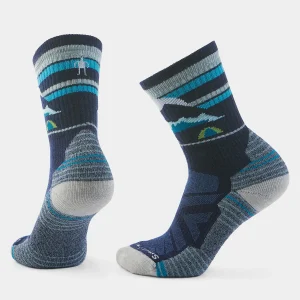 Wandersocken Light Cushion Crew mit Mountain Moon-Print für Damen