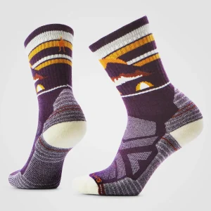 Wandersocken Light Cushion Crew mit Mountain Moon-Print für Damen