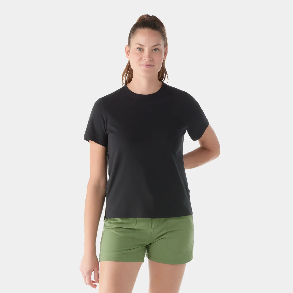 Kurzarmshirt mit Rundhalsausschnitt Perfect für Damen