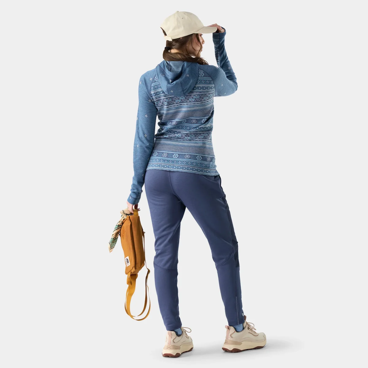 Sudadera con capucha interior Classic Thermal Merino con media cremallera para mujer - Imagen 3