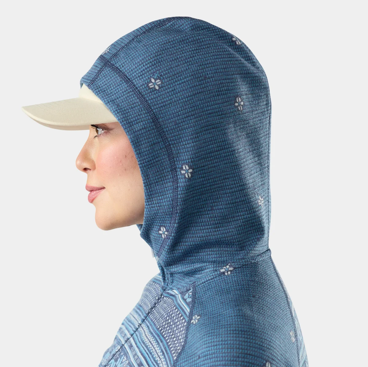 Sudadera con capucha interior Classic Thermal Merino con media cremallera para mujer - Imagen 4