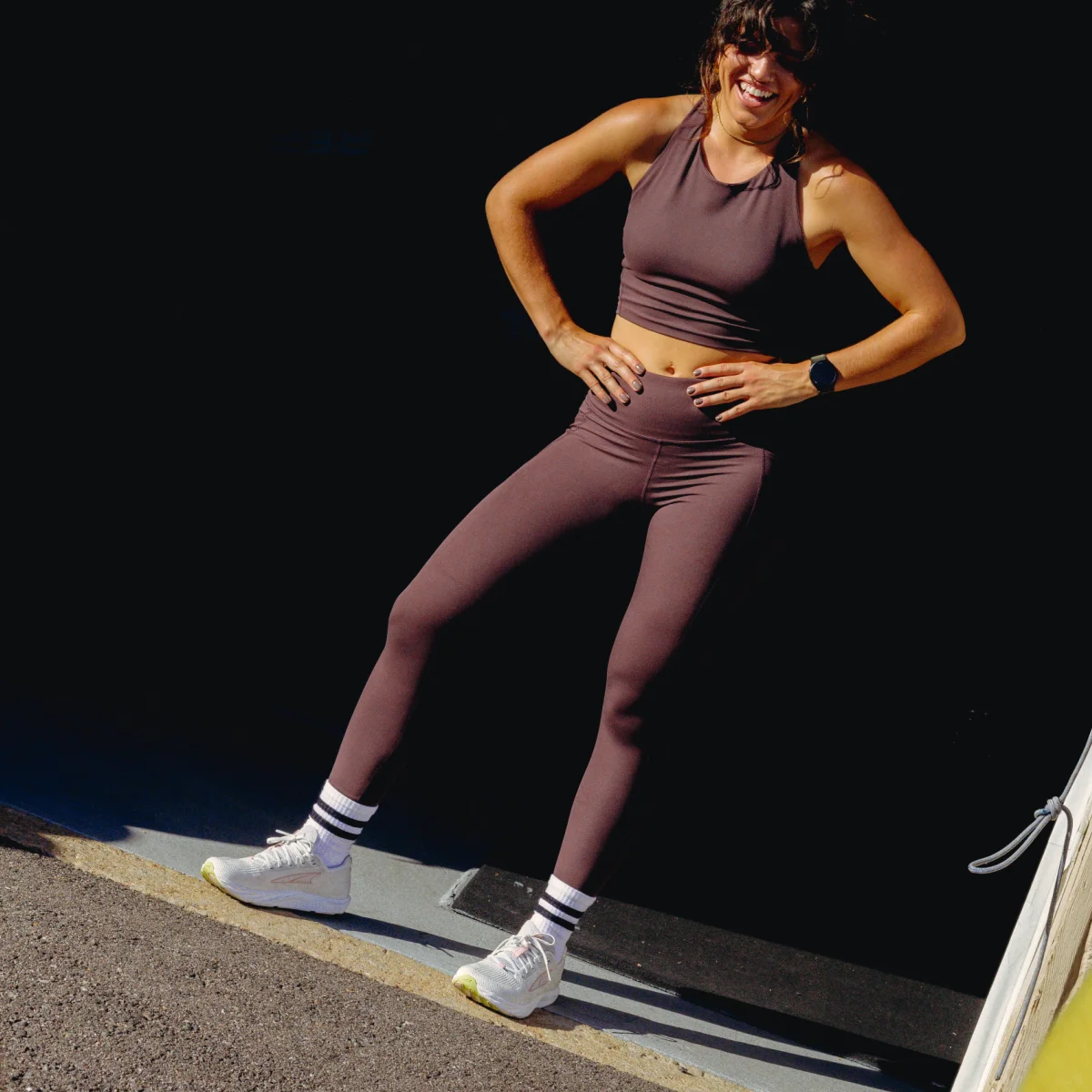 Sportsocken Crew mit Streifen - Imagen 5