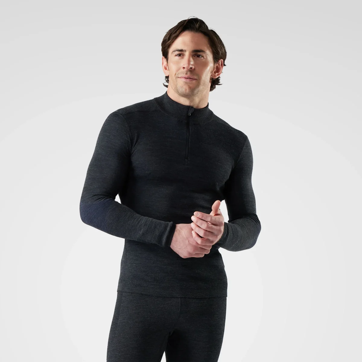 Baselayer mit halber Reißverschluss Classic Intraknit Merino für Herren - Imagen 2