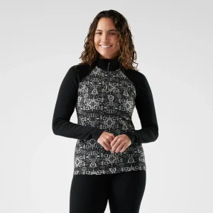 Camiseta interior Classic Thermal Merino con cremallera de 1/4 para mujer