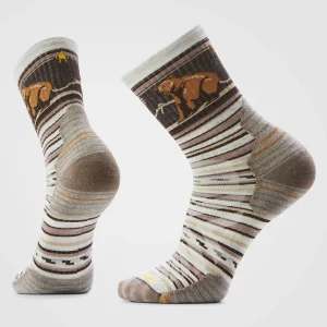 Wandersocken Targeted Cushion Mid Crew mit Bear Stripe-Print