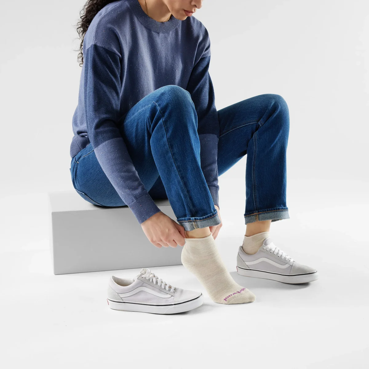 Alltagssocken mit Rollrand Ankle für Damen - Imagen 3
