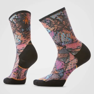Trail-Laufsocken Targeted Cushion Crew mit Triangle Prism-Print für Damen