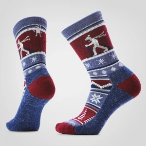 Alltagssocken Cozy Crew mit Alpine Apres-Print