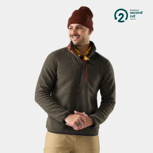 Halber Reißverschluss Second Cut Fleece für Herren