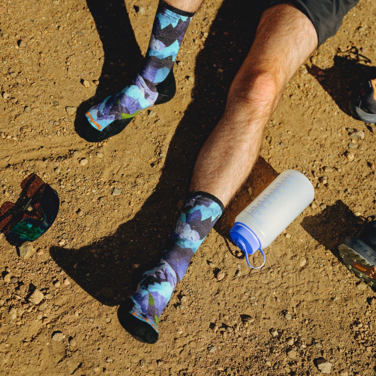 Targeted Cushion Crew Trailrunningsocken mit Summit Sector Print - Imagen 5