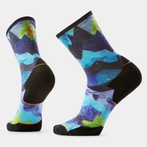 Targeted Cushion Crew Trailrunningsocken mit Summit Sector Print