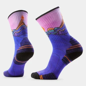 Targeted Cushion Crew Wandersocken mit Mountain Sunrise Print für Damen