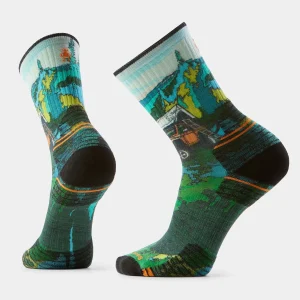 Targeted Cushion Crew Wandersocken mit Trail Tekker Print