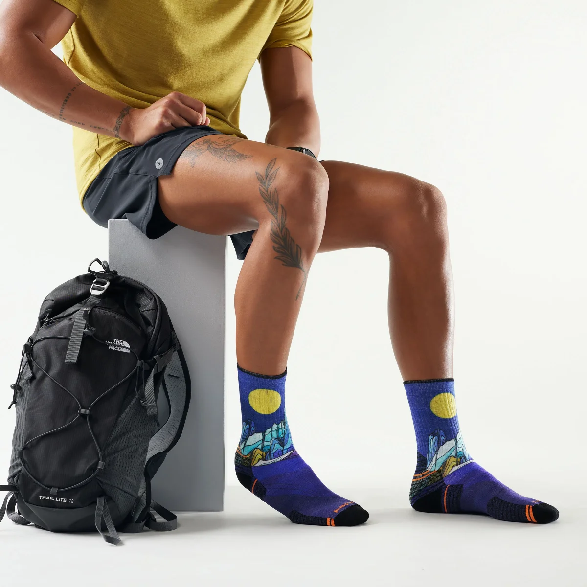 Targeted Cushion Crew Wandersocken mit Mountain Myth Print - Imagen 3