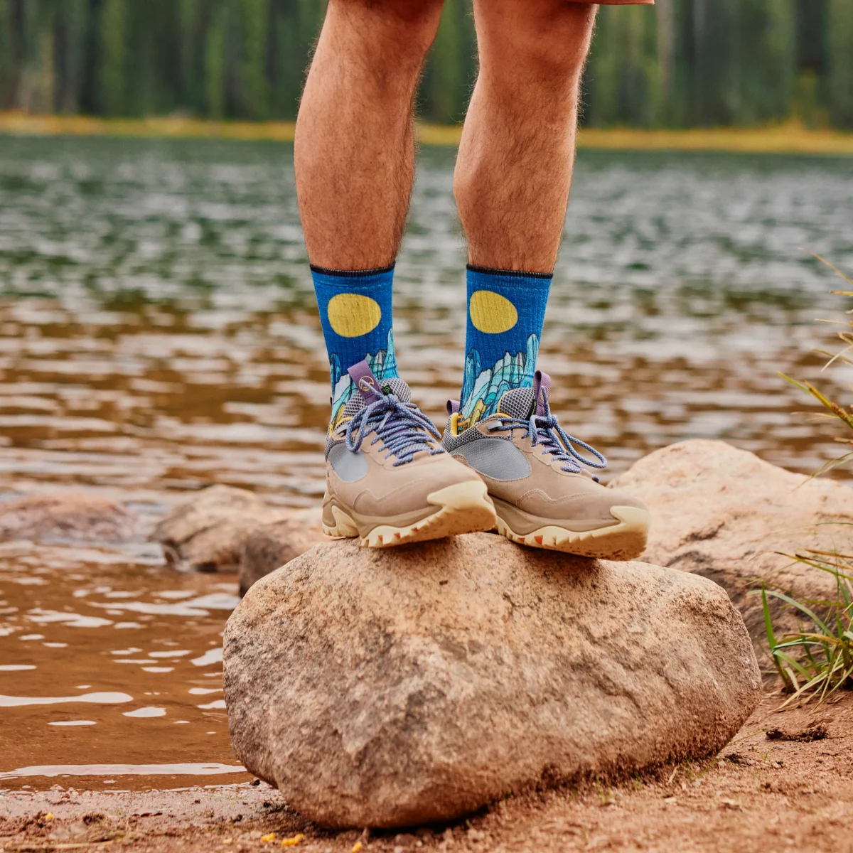 Targeted Cushion Crew Wandersocken mit Mountain Myth Print - Imagen 4