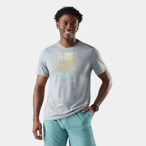 Winding Trail Active Kurzarm-T-Shirt mit Grafik für Herren