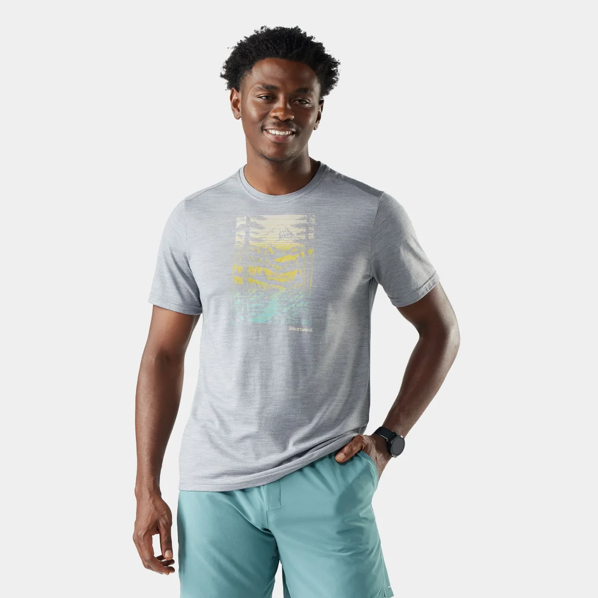Winding Trail Active Kurzarm-T-Shirt mit Grafik für Herren - Imagen 2