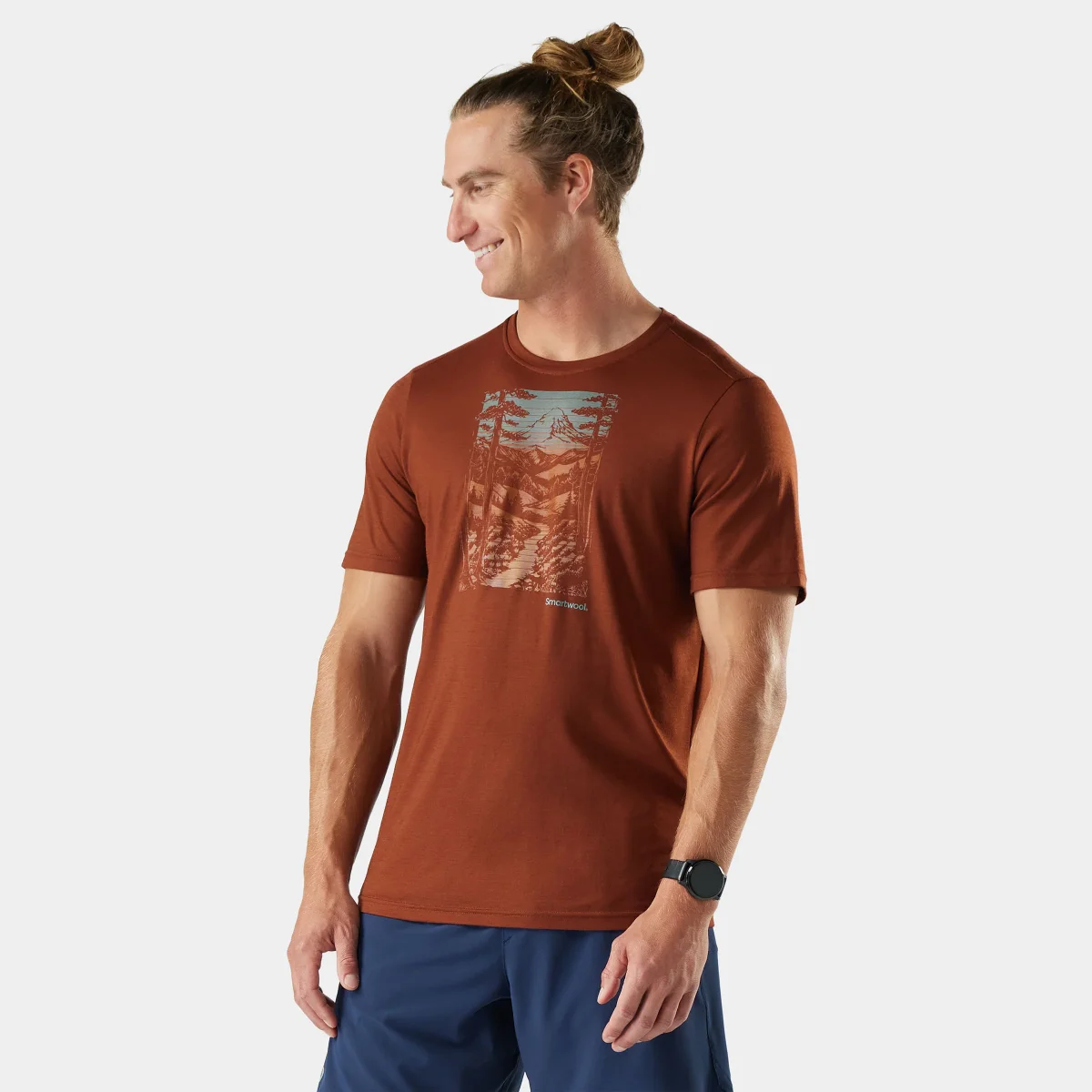 Winding Trail Active Kurzarm-T-Shirt mit Grafik für Herren - Imagen 3