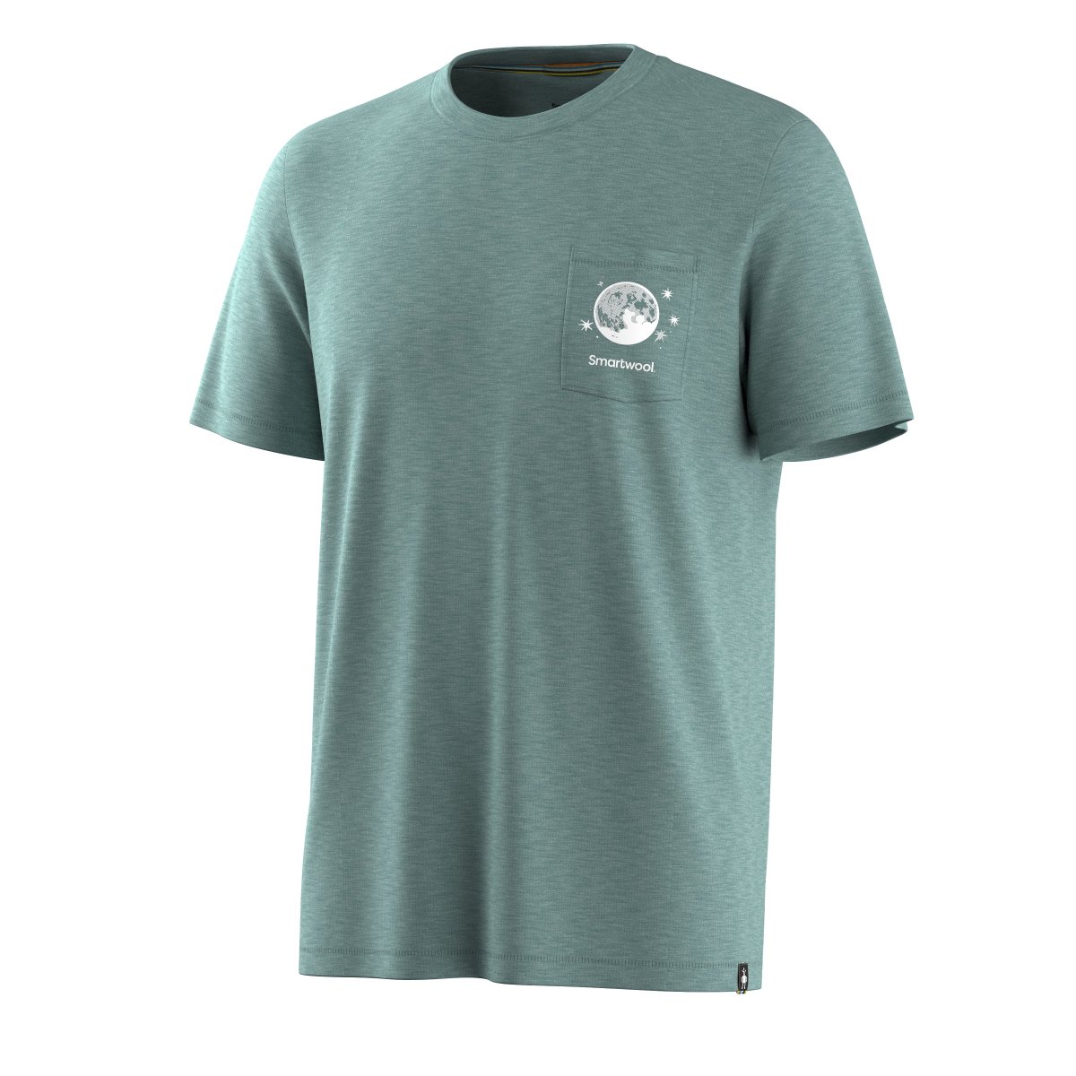 Peak Pints Merino Hemp Blend Kurzarm-T-Shirt mit Grafik für Herren - Imagen 4