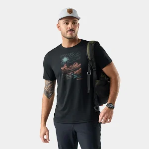 Wander Valley Active Short Sleeve Graphic T-Shirt für Herren