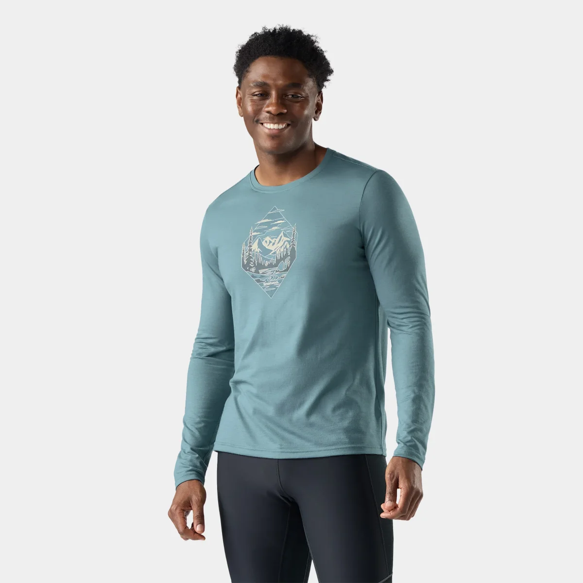 Camiseta gráfica de manga larga Wander Valley Active para hombre
