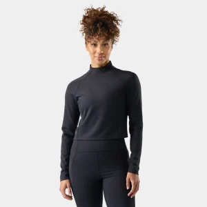 Active Merino Movement Oberteil mit Stehkragen für Damen