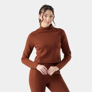 Active Merino Movement Oberteil mit Stehkragen für Damen