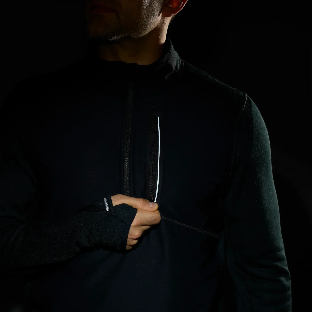 Forro polar de media cremallera Active Fleece Wind para hombre - Imagen 3