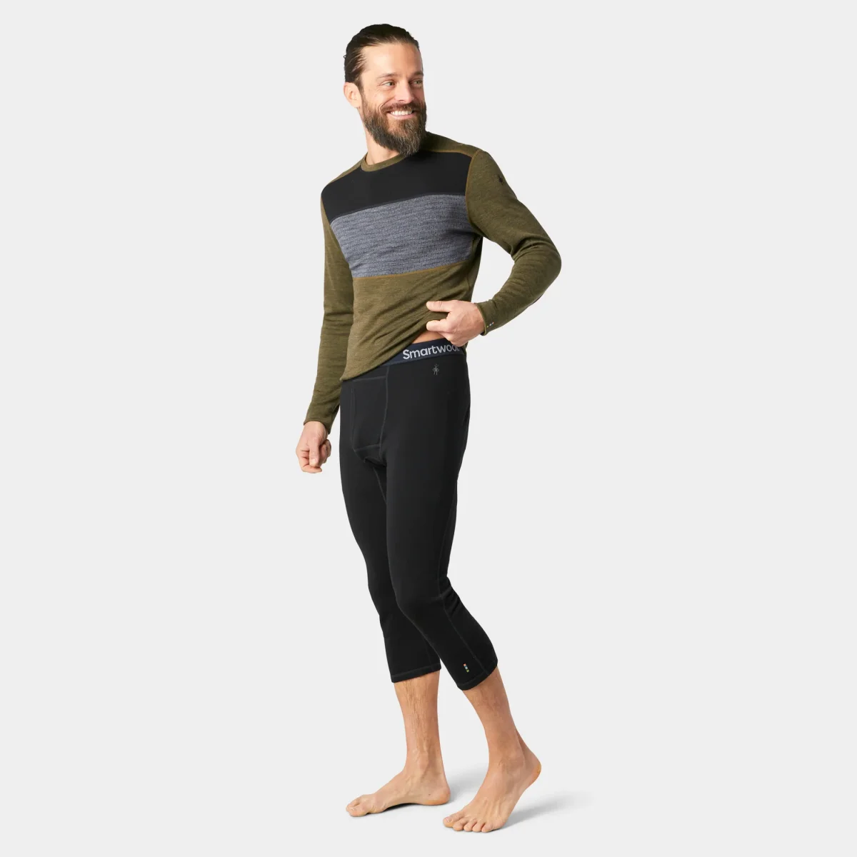 Mallas de primera capa Classic Thermal Merino 3/4 para hombre - Imagen 2