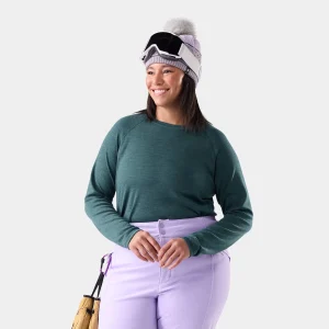 Camiseta interior con cuello redondo Classic Thermal Merino Plus para mujer