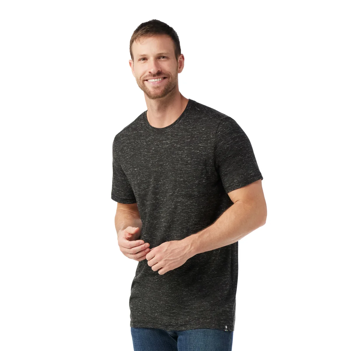 Camiseta de manga corta con bolsillo Merino Hemp Blend para hombre