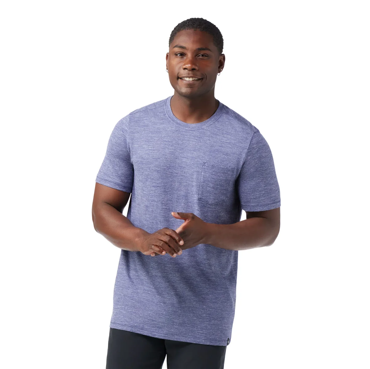 Kurzarmshirt mit Tasche Merino Hemp Blend für Herren - Imagen 2