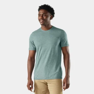 Camiseta de manga corta con bolsillo Merino Hemp Blend para hombre