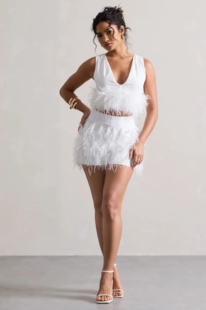 Encore | Shorts Pluma Blanca - Imagen 5
