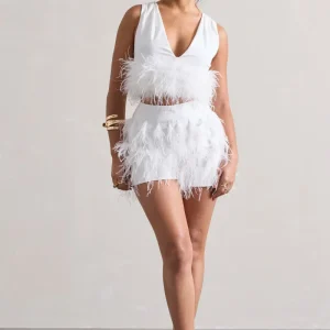 Encore | Shorts Pluma Blanca