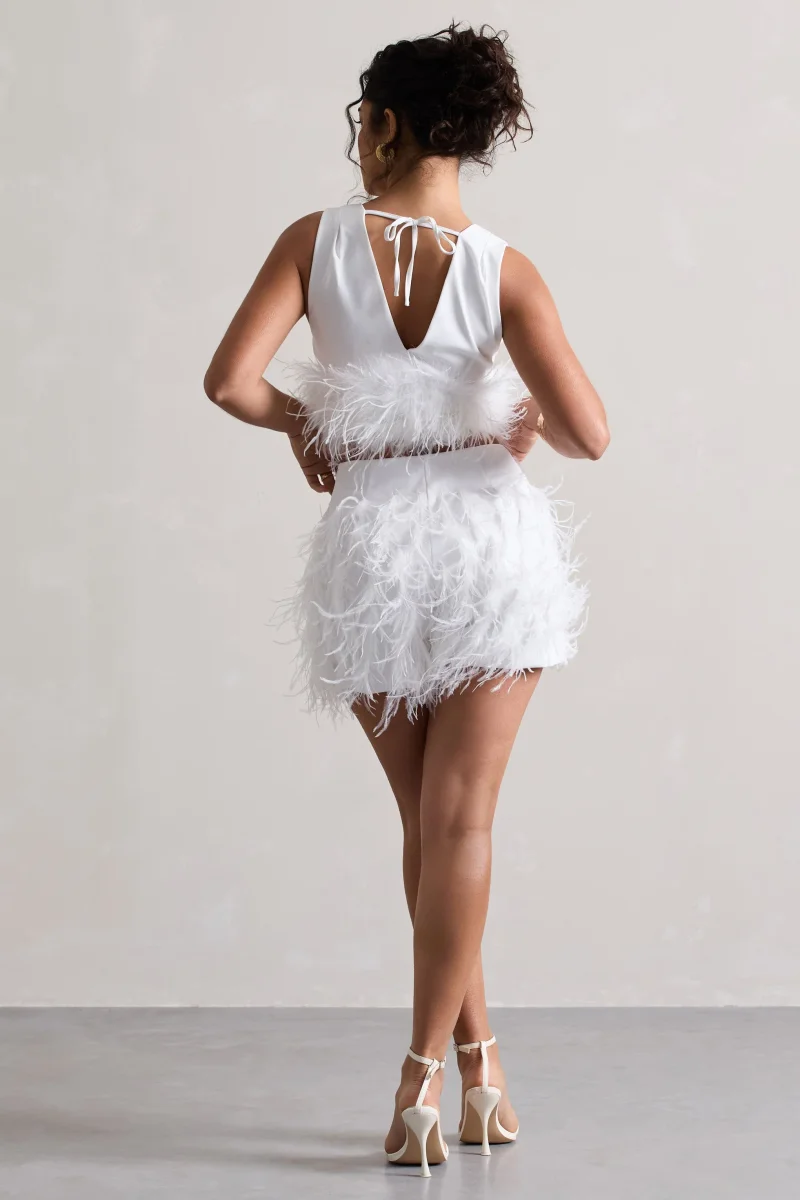 Encore | Shorts Pluma Blanca - Imagen 3