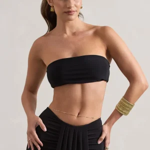 Vada | Top Corto tipo Bandeau Negro