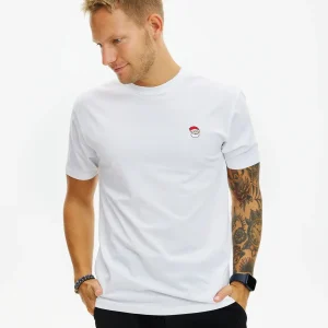 Camiseta de Navidad para Hombre y Mujer Blanca Santa Algodón Orgánico