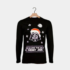 Camiseta de Navidad Hombre y Mujer Manga Larga Join The Merry Side