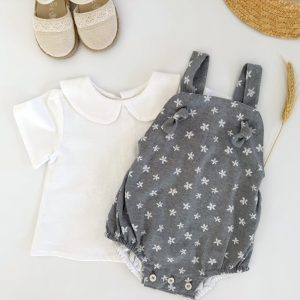 Camisa bebé lino blanco