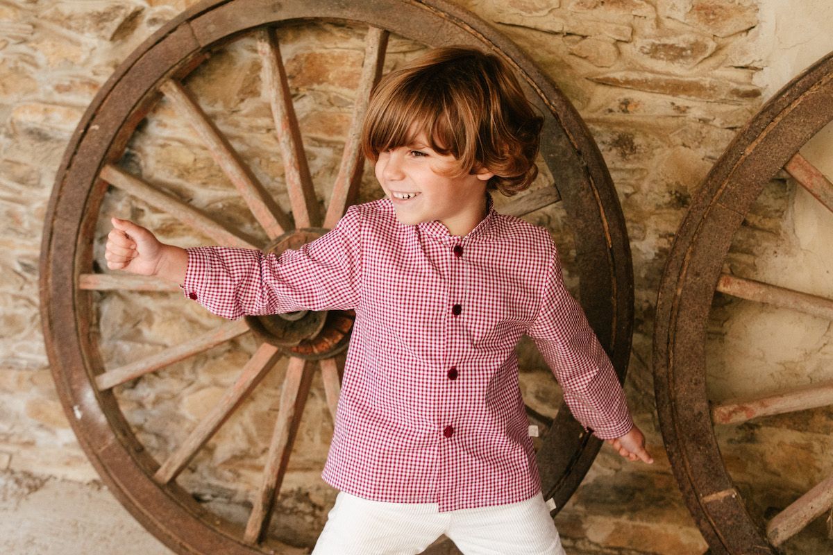 Camisa Niño Guinda