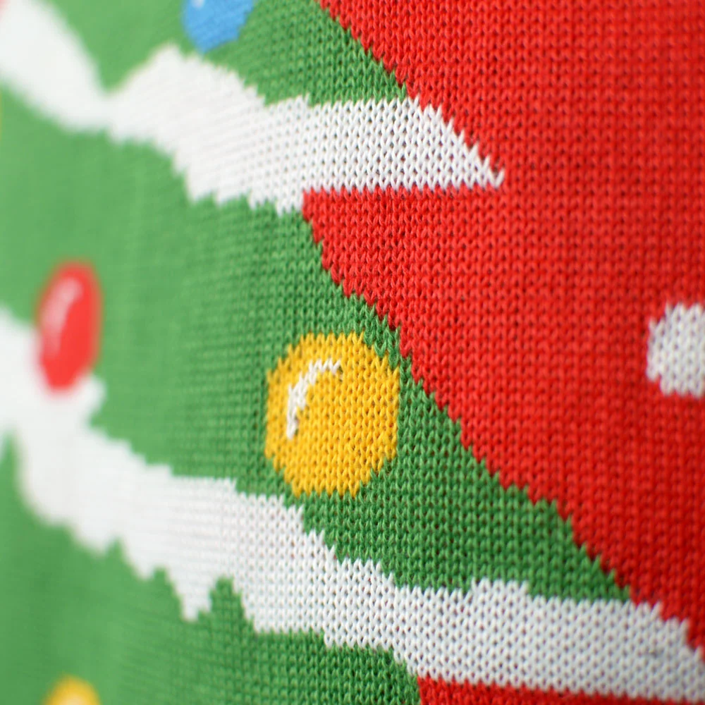 Jersey de Navidad para Hombre Rojo Árbol de Navidad - Imagen 6
