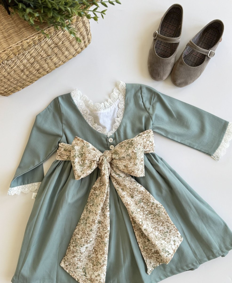 Vestido Niña Arras Verde - Imagen 6