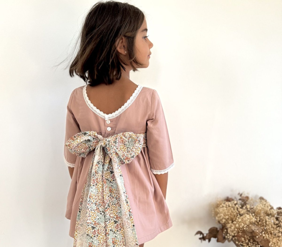 Vestido rosa Salerno - Imagen 2