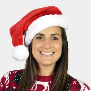 Gorro Navideño Papá Noel Suave y Gordito para Adultos