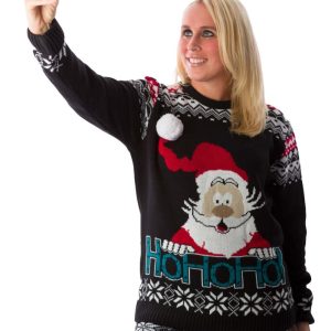 Jersey de Navidad Parejas Papá Noel en 3D