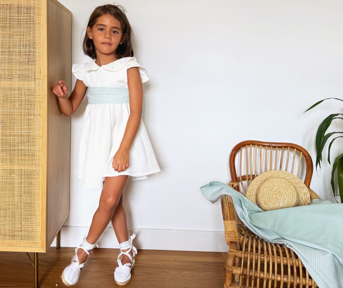 Capa Vichy Verde agua - Imagen 5