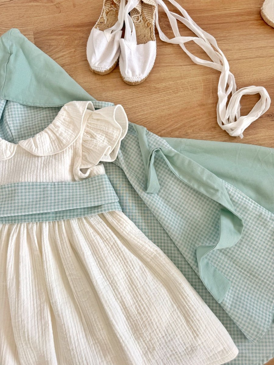 Capa Vichy Verde agua - Imagen 3