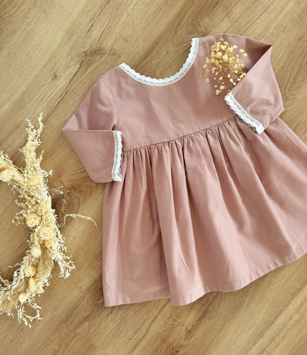 Vestido rosa Salerno - Imagen 3